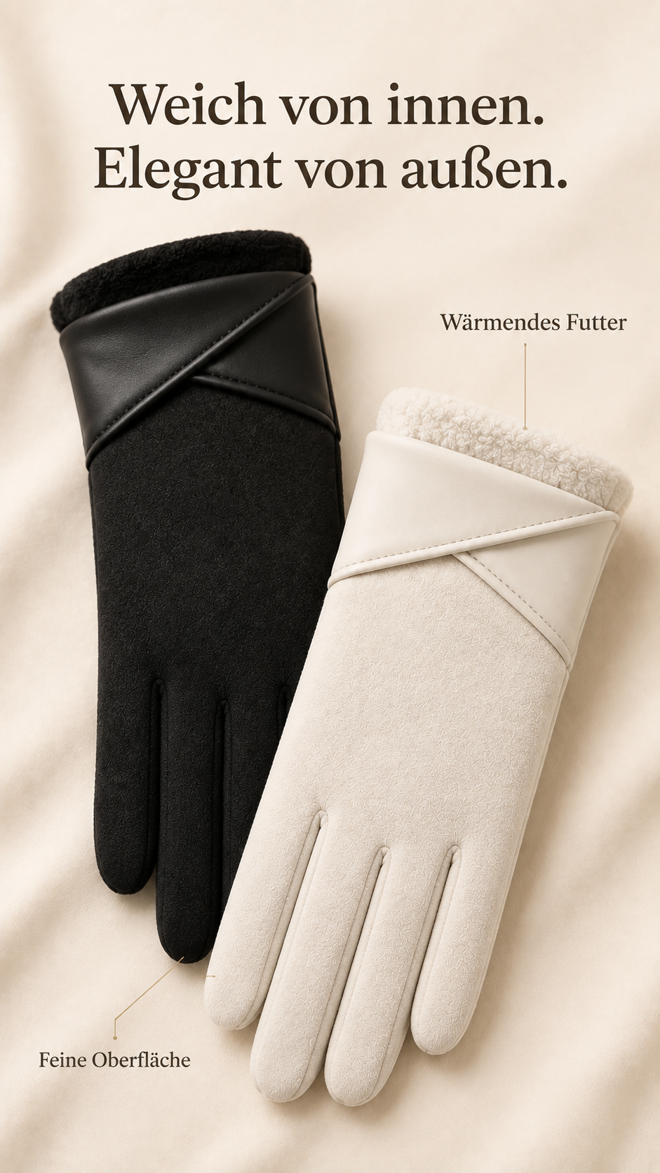Veloura Touch™ – Elegante Winterhandschuhe