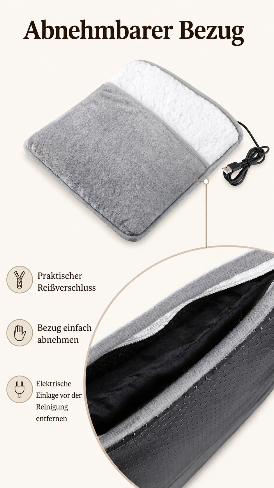 CozyHeat Pad™ – Elektrischer Fußwärmer