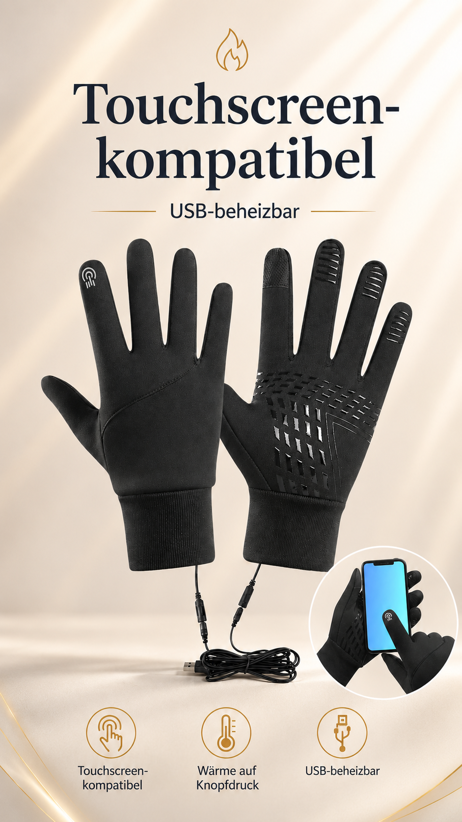 ThermoGrip Pro™ – Beheizbare Grip-Handschuhe