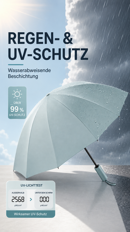 RainGuard Pro™ – Windfester Automatik-Regenschirm