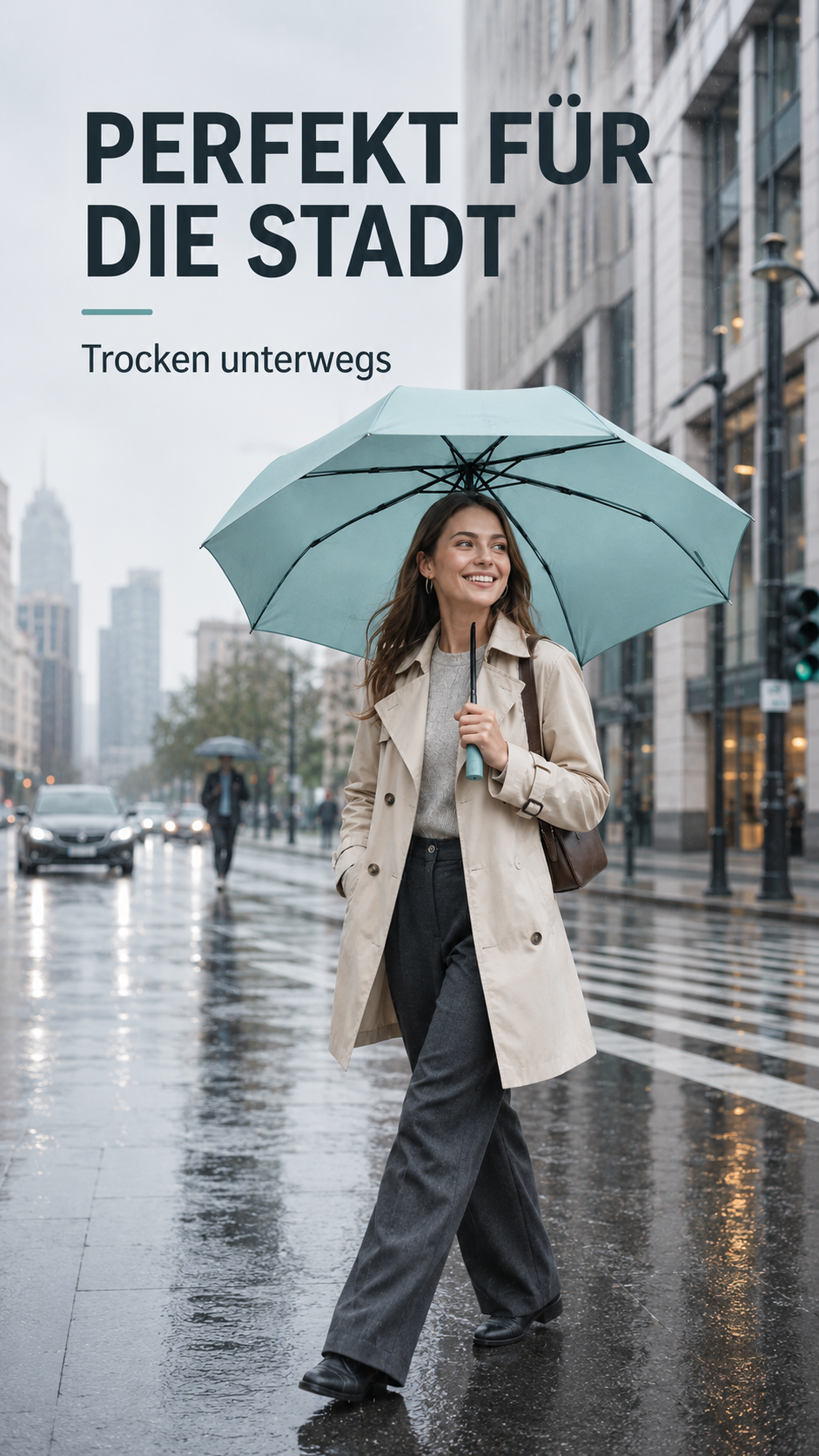 RainGuard Pro™ – Windfester Automatik-Regenschirm