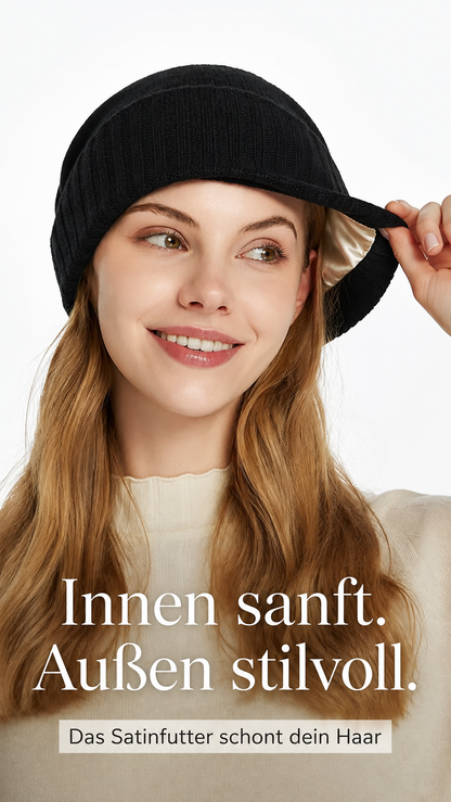 SatinMütze Deluxe™ – Haarschonende Wintermütze
