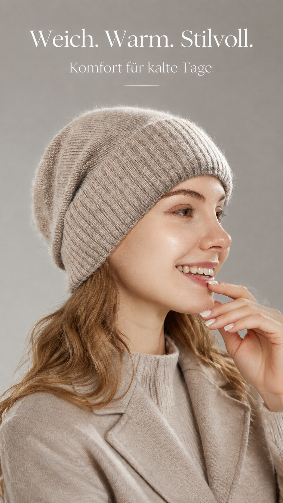 SatinMütze Deluxe™ – Haarschonende Wintermütze