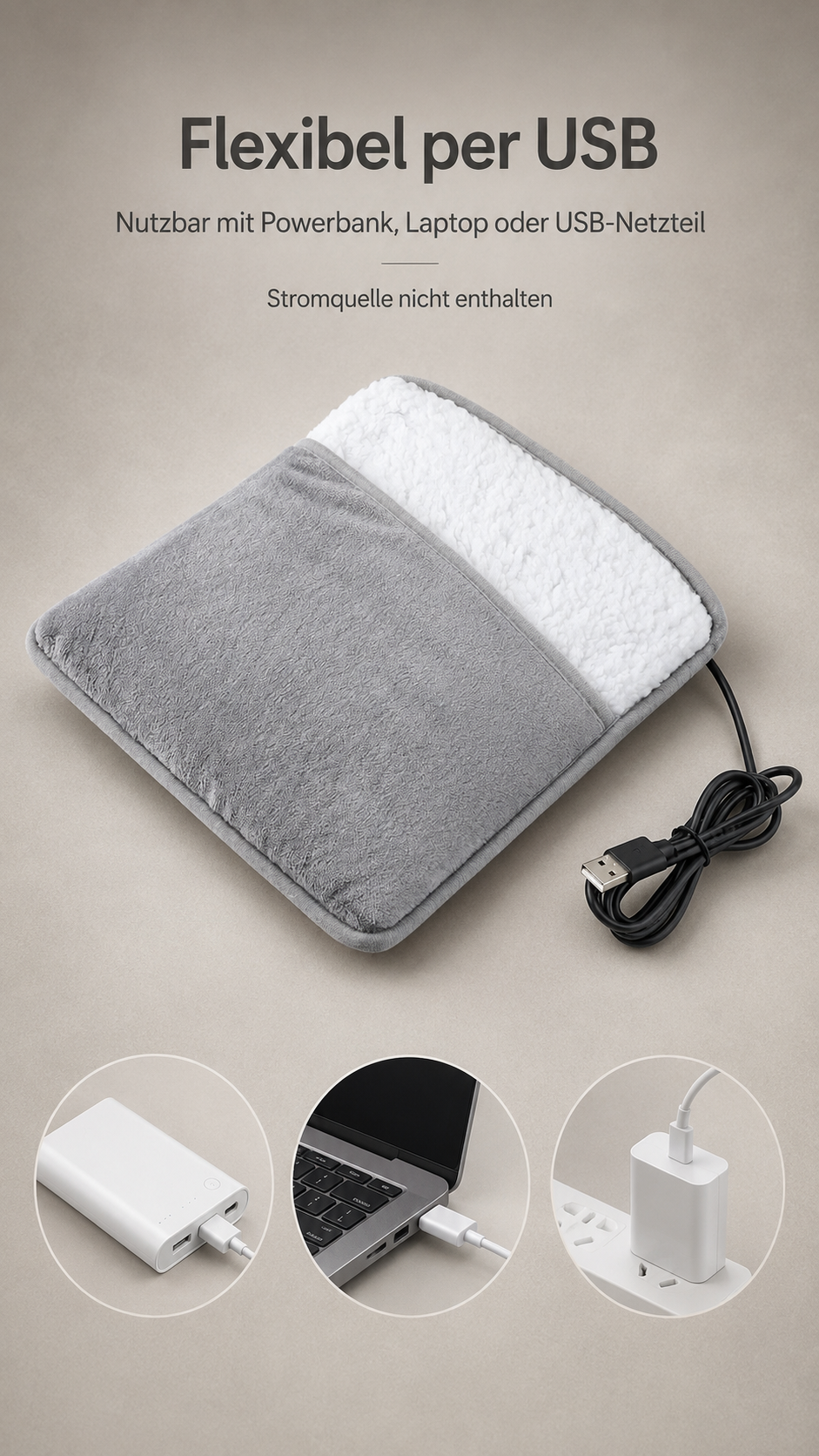 CozyHeat Pad™ – Elektrischer Fußwärmer